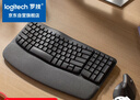 羅技（Logitech）Wave Combo 無(wú)線(xiàn)人體工學(xué)鍵鼠套裝 垂直鼠標 無(wú)線(xiàn)藍牙鼠標 辦公鍵盤(pán) 無(wú)線(xiàn)鍵盤(pán) 藍牙鍵盤(pán) 黑色 曬單實(shí)拍圖