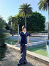 LDBE櫻桃刺繡polo領(lǐng)短袖t恤女學(xué)院風(fēng)修身顯瘦設(shè)計(jì)感小眾藏青正肩上衣 藏青色 XL 105-110斤 曬單實(shí)拍圖