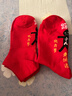 頌梵希（SONGFANXI）紅襪子小人踩襪女馬年純棉男船襪網(wǎng)紅色中筒短襪本命年2026 短襪+中筒 【各2雙】 4雙 均碼 【建議34-45碼】 曬單實(shí)拍圖