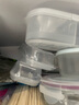 佳立方窄縫冰箱分格保鮮盒凍肉盒子冷凍食品級分裝盒食物收納盒三格2個(gè) 曬單實(shí)拍圖