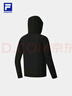 FILA 斐樂(lè )官方男士針織連帽外套2025秋新款健身運動(dòng)防曬寬松上衣 深黑-BK 3XL 190/108A/XXXL 曬單實(shí)拍圖