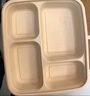 侑家良品一次性飯盒可微波可降解帶蓋加厚食品級打包快餐盒碗1200ml*10套 曬單實(shí)拍圖