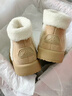 KAPPA卡帕女鞋加絨棉鞋女2025秋冬新款保暖二棉鞋子女防滑加厚雪地靴女 灰卡其 38 曬單實(shí)拍圖