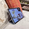 畢亞茲適用iPad Air2保護套 蘋果平板電腦6代9.7英寸保護后外殼輕薄防摔智能休眠三折男女款PB13-薰衣草 曬單實拍圖