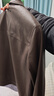 杰克·瓊斯（JACK&JONES）25年男裝秋季外套男款商務(wù)休閑夾克純色PU皮衣通勤多口袋外套上衣 E09巧克力棕色 M （175） 曬單實(shí)拍圖