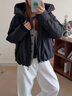 森馬（Semir）羽絨服女中長(zhǎng)款輕薄三防2025oversize插肩袖冬裝防風(fēng)109725113007 曬單實(shí)拍圖