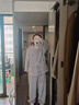 無(wú)印良品（MUJI）女式暖柔家居睡衣套裝女士家居服女款25年秋冬新品女裝FD38CC5A 煙熏紫色 L -XL(上裝:170/92A,下裝:170/74A) 曬單實(shí)拍圖