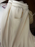 美特斯邦威寬松收腳褲女秋冬新款加絨保暖休閑通勤衛褲長(cháng)褲女 梔子白 M 160 66A 曬單實(shí)拍圖