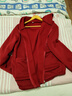 SHANGTAO加絨加厚連帽開(kāi)衫衛衣女秋冬女裝新款保暖長(cháng)袖大碼寬松休閑短外套 棗紅色 4XL 建議145-160斤 曬單實(shí)拍圖