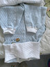 班杰威爾嬰兒衣服春秋季夾棉連體衣寶寶保暖哈衣爬服 保暖藍色2件裝 73碼 曬單實(shí)拍圖