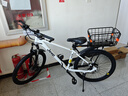 Jeep吉普山地車(chē)自行車(chē)鋁合金學(xué)生成人減震碟剎通勤變速青少年單車(chē)-AT9 皎月白-鋁合金車(chē)架+可鎖死前叉 26英寸(160-185CM) 24速 曬單實(shí)拍圖
