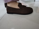 奧康（Aokang）女鞋2025秋季樂(lè )福鞋真皮英倫風(fēng)淺口單鞋柔軟舒適通勤平底 咖啡色 1254424025B 38 曬單實(shí)拍圖