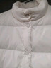 坦博爾羽絨服馬甲女立領(lǐng)寬松外搭短款羽絨背心外套TD236006 小香白 170 曬單實(shí)拍圖