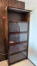 林之語(yǔ)實(shí)木書(shū)柜防塵書(shū)架落地一體靠墻置物架家用客廳儲物收納柜落地帶門(mén) 【90%選擇】5層加深加高【80x34x190】胡桃色 曬單實(shí)拍圖