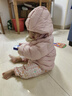 優(yōu)衣庫嬰幼兒寶寶PUFFTECH空氣棉服可機洗拉鏈連帽外套478427 10 水粉色 90 曬單實(shí)拍圖