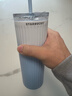 星巴克（Starbucks）星杯系列漸變不銹鋼吸管杯“薯條杯”保溫杯473ml男女士送禮 藍色漸變款不銹鋼吸管杯473ml 曬單實(shí)拍圖
