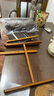 木馬人沙發(fā)凳坐墩腳踏凳換鞋凳矮凳腳蹬小凳子成人小板凳懶人擱腳凳家用 【可拆洗軟包】棕色（折疊收納） 曬單實(shí)拍圖