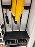 宜家（IKEA）NIPASEN尼坡森長(zhǎng)凳換鞋柜可坐門(mén)口家用收納鞋柜 黑色衣架和帶鞋柜凳子 曬單實(shí)拍圖