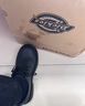 Dickies【明星同款】皮鞋休閑鞋復古英倫風(fēng)工裝鞋情侶款 黑色 45 曬單實(shí)拍圖