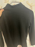 婷美（GRACEWELL）半高領(lǐng)女士打底衫女秋冬季內搭長(cháng)袖修身高彈打底內衣薄款上衣QS 曬單實(shí)拍圖