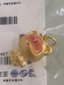 周大生黃金吊墜女足金硬金心動(dòng)小熊掛墜生日禮物送女友 1.15g 曬單實(shí)拍圖