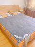 小米寶寶智能電熱毯?jiǎn)坞p人電褥子除螨除潮雙控調溫安全保暖家用宿舍控溫 牛奶絨灰色單人四檔180*120除螨 曬單實(shí)拍圖