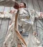 柯斯德尼（kidsneed）嬰兒睡袋秋冬恒溫中厚夾棉寶寶睡袋嬰幼兒睡衣兒童防踢被包腿L碼 曬單實(shí)拍圖