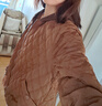 羅蒙（ROMON）棉服外套女秋冬季2024年新款韓版夾棉今年流行小個(gè)子薄款保暖棉衣 咖色 2XL 曬單實(shí)拍圖