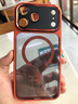 社前適用于蘋(píng)果17Pro磁吸手機殼iPhone17promax簡(jiǎn)約17金屬鏡頭16Pro/max軟邊框硬殼 【磁吸橙色】金屬鏡頭-透黑背板 蘋(píng)果17pro 曬單實(shí)拍圖