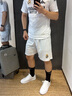 卡賓板鞋男鞋秋季透氣2025新款低幫小白鞋男士休閑鞋百搭潮流鞋子男 5510白色02 41 曬單實(shí)拍圖