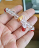 中國黃金（CHINA GOLD）黃財神鴻運招財時(shí)尚手鏈女白水晶足金手串紀念日生日禮物送女朋友 三通葫蘆白水晶手串 曬單實(shí)拍圖
