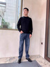 CAIDEN KETCH品牌男裝牛仔褲男士2025新款【優(yōu)選新疆長絨棉】寬松直筒長褲褲子 藍灰色 32 腰圍2尺5適合140斤左右 曬單實拍圖