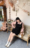 冶芷娃娃領(lǐng)波點(diǎn)連衣裙女2025秋季新款氣質(zhì)長(cháng)袖連衣裙 溫柔風(fēng)千金氣質(zhì)裙黑色 L 曬單實(shí)拍圖