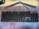 羅技（Logitech）K845機械鍵盤(pán) 有線(xiàn)鍵盤(pán) 辦公電腦打字鍵盤(pán)  電競游戲發(fā)光全尺寸個(gè)性化定制鍵帽 K845紅軸+藍色妖姬鍵帽+桌墊 曬單實(shí)拍圖
