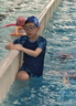 李寧（LI-NING）兒童泳衣男孩中大童游泳衣青少年分體泳衣泳鏡泳帽套裝34-67藍160 曬單實(shí)拍圖