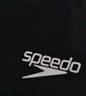 速比濤（Speedo）舒適透氣速干游泳布帽高彈不勒頭游泳訓練裝備 黑色 曬單實(shí)拍圖