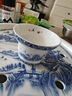 蘇氏陶瓷（SUSHI CERAMICS）國潮青花功夫茶具儲水托盤(pán)三才蓋碗茶壺薄胎茶杯中秋節禮物J0429 曬單實(shí)拍圖