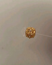 六福珠寶新年禮物 黃金轉運珠花韻足金硬金珍珠花絲繡球 金重約0.59克 曬單實(shí)拍圖