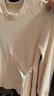 太平鳥(niǎo)收腰套頭衫 米白 M 曬單實(shí)拍圖