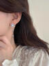 BJYL不對稱(chēng)流蘇雪花耳釘女輕奢高級感秋冬氣質(zhì)無(wú)耳洞耳夾精致耳飾女生 雪國之戀【耳夾一對】 曬單實(shí)拍圖