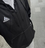 adidas休閑連帽拉鏈夾克外套男裝秋季阿迪達斯官方輕運動(dòng)GK9032   黑色/白   M 曬單實(shí)拍圖