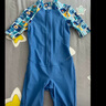 迪卡儂（DECATHLON）兒童泳衣男童短款抗氯游泳服易穿脫連體式泳裝5213977 曬單實(shí)拍圖