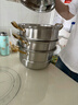 蘇泊爾（SUPOR）316不銹鋼家用大容量蒸饅頭加厚湯鍋304食品級電磁爐燃氣灶通  1 二層加厚食品級【旗艦款】 30cm 曬單實(shí)拍圖