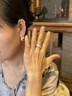 COISE銀戒指女999足銀戒指開(kāi)口指環(huán)滿(mǎn)天星活口戒子中秋禮物送媽媽 滿(mǎn)天星足銀戒指開(kāi)口指環(huán) 曬單實(shí)拍圖