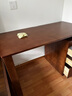 實(shí)木書(shū)桌帶柜子一體組合簡(jiǎn)約家用工作辦公桌臥室學(xué)生寫(xiě)字桌中式 胡桃色單桌 120*60*75cm 曬單實(shí)拍圖