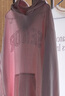 HOLLISTER25秋冬新款寬松抓絨字母套頭連帽衫衛衣女裝352-5187 粉色 XXS (160/80A) 曬單實(shí)拍圖