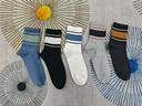 良人訪(fǎng)襪子冬季男純棉100%男士襪子防臭抗菌短襪吸汗透氣全棉質(zhì)中筒襪子 純棉【山茶花精油襪】 5雙 均碼 曬單實(shí)拍圖