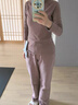 lululemon丨It's Rulu 女士跑步半拉鏈衫 LW3IMNS 暮光玫瑰棕 XS 曬單實(shí)拍圖