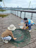 海陸豐敞口式折疊抬網(wǎng)捕魚(yú)網(wǎng)蝦網(wǎng)龍蝦網(wǎng)漁網(wǎng)搬網(wǎng) 口徑100厘米底徑80（10包餌料） 曬單實(shí)拍圖