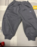 威爾貝魯（WELLBER）兒童加絨衛褲厚款外出長(cháng)褲男女寶寶保暖褲子25秋冬 碳灰 100 曬單實(shí)拍圖